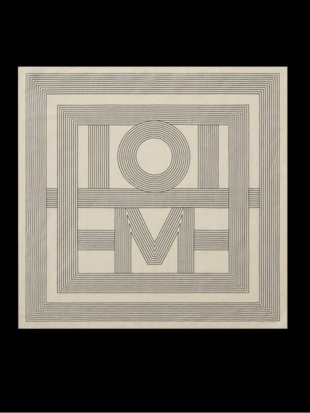 Toteme striped monogram scarf